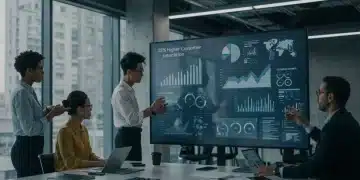 Business team analyzing data for personalized customer retention strategies