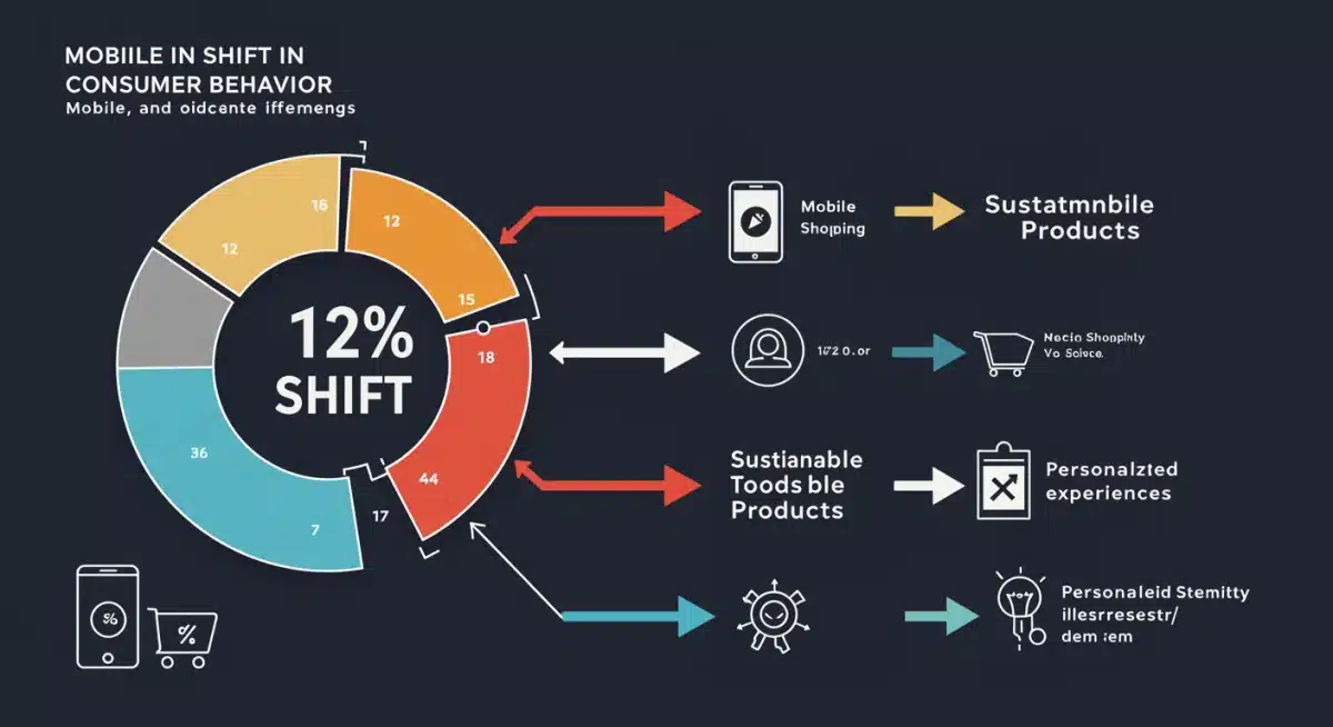 Infographic showing 12% shift in consumer behavior within e-commerce