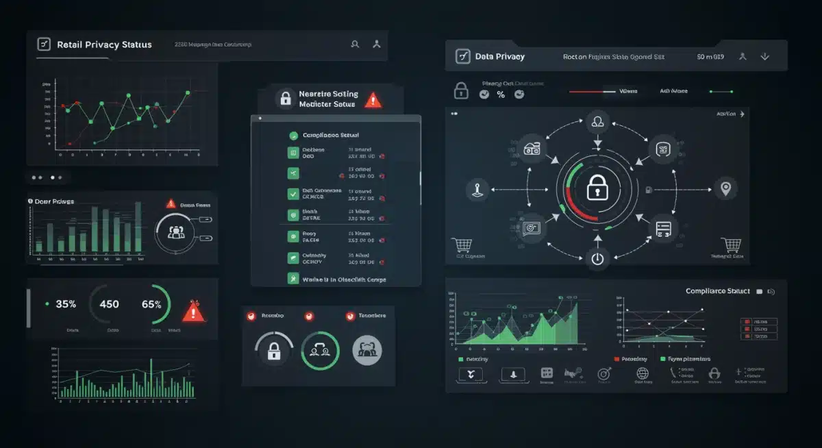 Data privacy compliance dashboard for retail operations