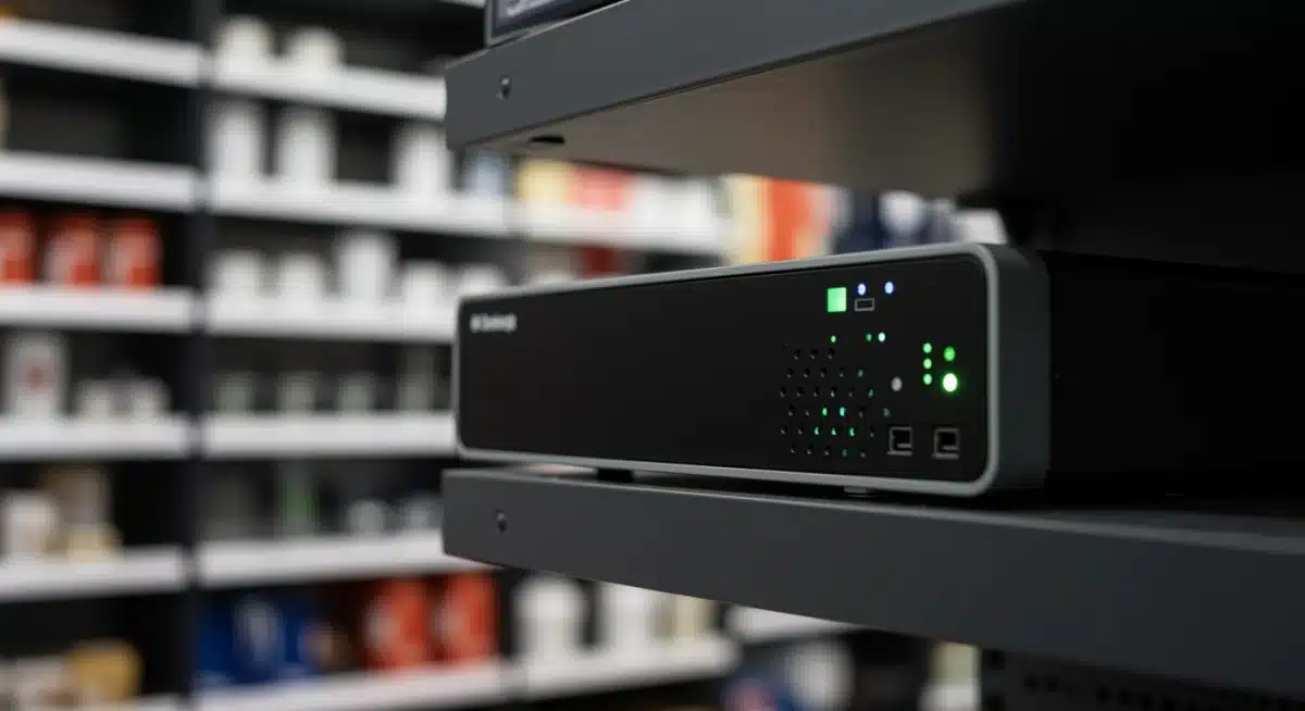 Compact edge computing device processing data in a retail setting