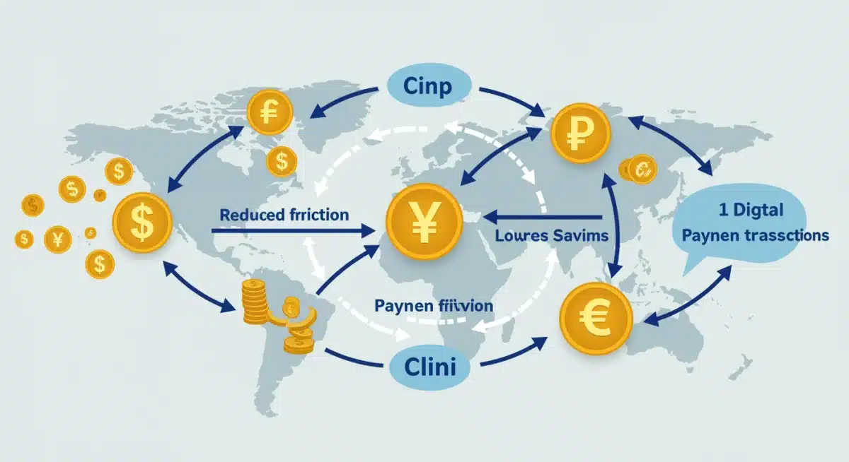 Global digital payment network showing optimized transaction flows.