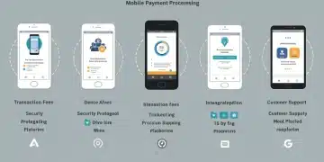 Comparison chart of top mobile payment processors features
