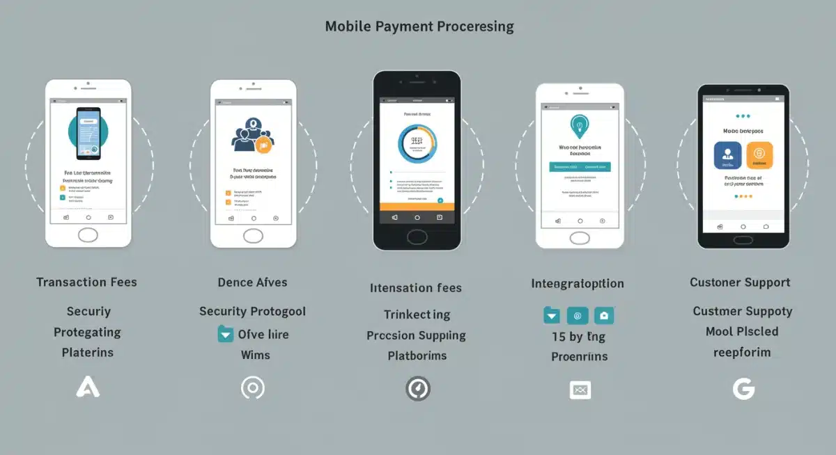 Comparison chart of top mobile payment processors features