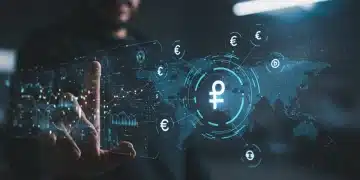 Digital interface showcasing payment orchestration platform capabilities with multiple payment methods and global connections.