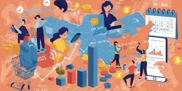 Illustration of US consumer behavior influenced by economic data