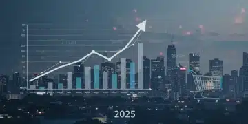 Economic indicators showing US labor market influence on commerce wages 2025